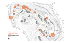 A map showing the Zoo's current 13 existing pedestrian entry points. A map showing the current entry points to the Smithsonian's National Zoo